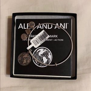 NWT Alex and ani “make your mark” charm bracelet